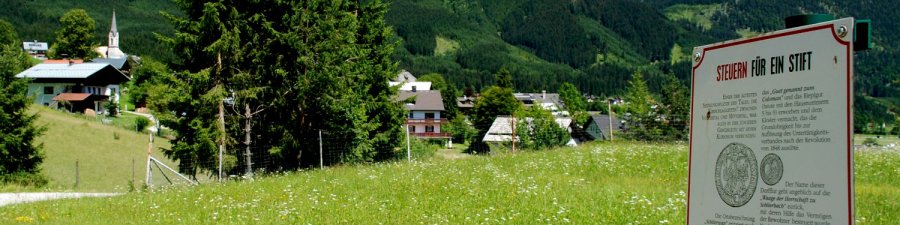 Der schönste Weg mehr über ihren Urlaubsort zu erfahren: Themenweg Gosau  - &copy; Kraft