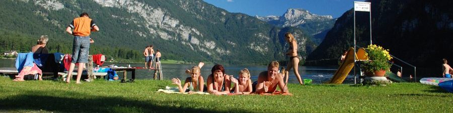 Sommerurlaub im Salzkammergut: Strandbad Untersee in Bad Goisern am Hallstättersee