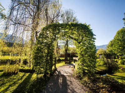 © Kraft | Der Kurpark von Bad Goisern am Hallstättersee bei einem Urlaub im Salzkammergut