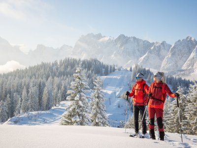 ©OÖ.Tourismus/Erber | Winterurlaub in Gosau bei Skifahren in der Skiregion Dachstein West bei einem Winterurlaub im Salzkammergut