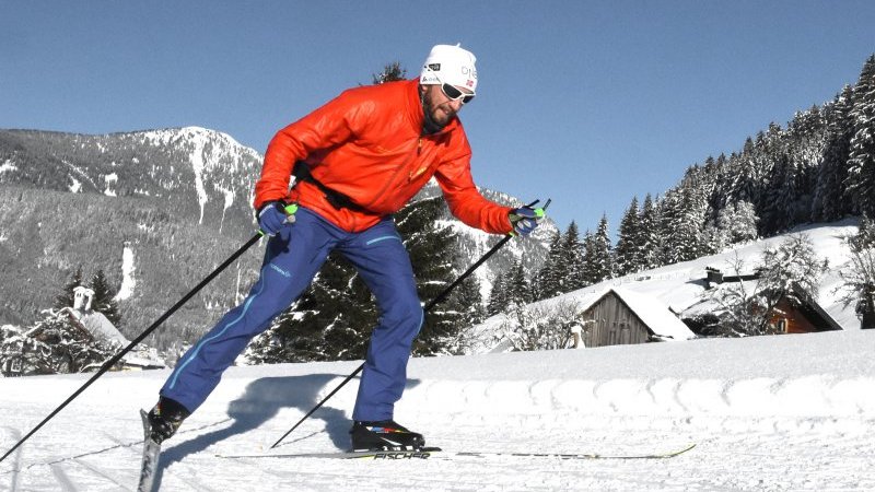 © Kraft | Wintersport im Salzkammergut: Langlaufen in Gosau | Sportloipe im Gosautal.