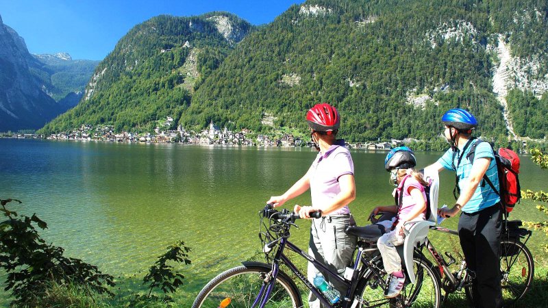 © Kraft | Mountainbiken mit der Familie in der Ferienregion Dachstein Salzkammergut am Hallstättersee