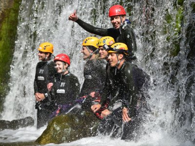 © Outdoor Leadership | Canyoning im Salzkammergut bei einem Urlaub in der UNESCO Welterberegion Hallstatt Dachstein Salzkammergut.