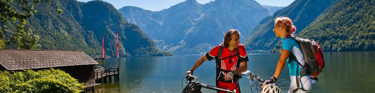 Summer holiday in Austria: Mountainbiking around Lake Hallstatt - © OÖ.Tourismus/Erber